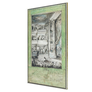 The Crowning of Voltaire at the Theatre Francais Canvas Print