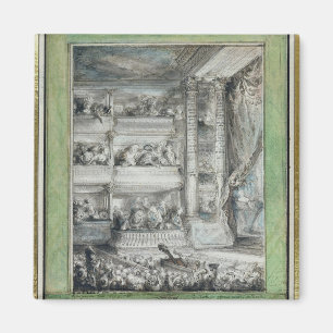 The Crowning of Voltaire at the Theatre Francais Magnet