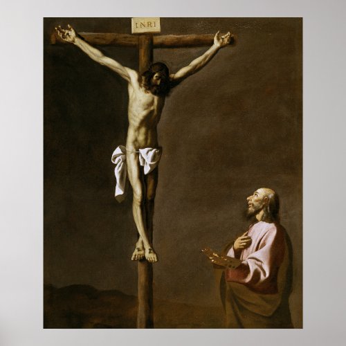 The Crucified Christ with a Painter Poster