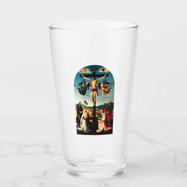 The Crucified Christ with the Virgin Mary Glass (Front)