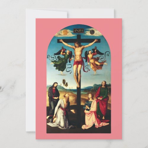 The Crucified Christ with the Virgin Mary Invitation