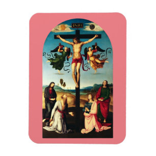 The Crucified Christ with the Virgin Mary Magnet