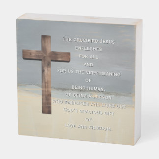 “The Crucified Jesus” 6” x 6” Square Box Sign