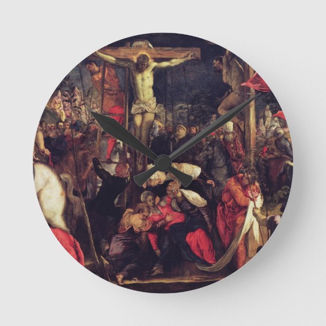 The Crucifixion 2 Round Clock (Front)