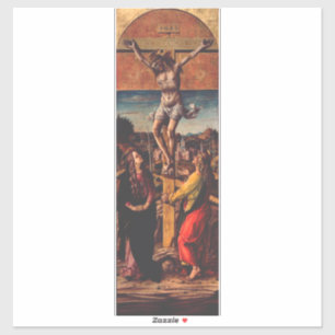The Crucifixion after Carlo Crivelli Sacred Art Sticker