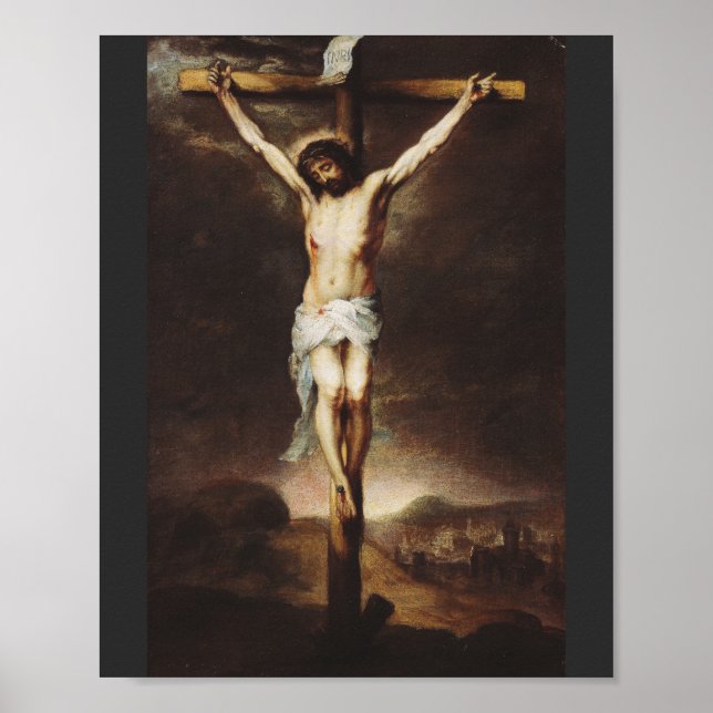 The Crucifixion by Bartolome Esteban Murillo Poster (Front)