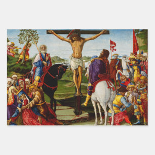 The Crucifixion by Benvenuto di Giovanni Wrapping Paper Sheets