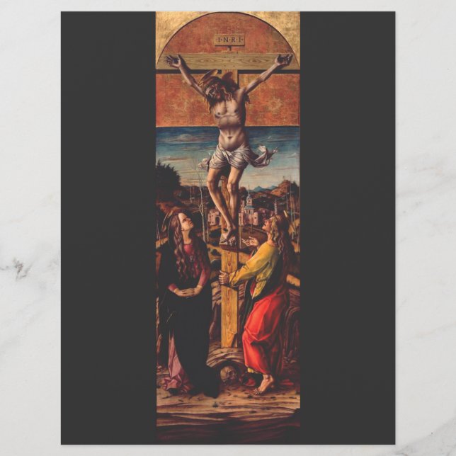 The Crucifixion by Carlo Crivelli  Flyer (Front)