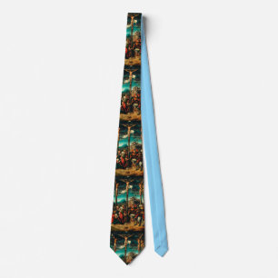The Crucifixion By Lucas Cranach The Elder Art Neck Tie
