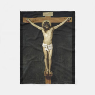 The Crucifixion by Valezquez Fleece Blanket