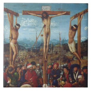The Crucifixion by Van Eyck Ceramic Tile