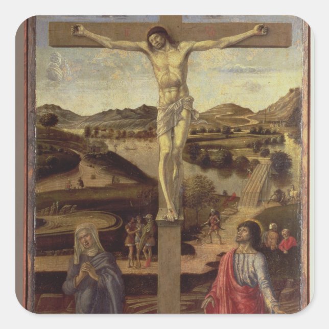 The Crucifixion, c.1455 Square Sticker (Front)
