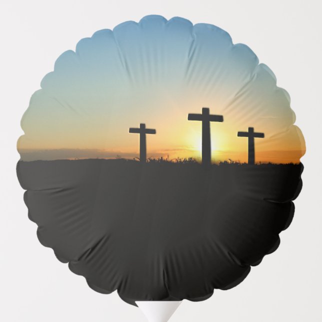 The Crucifixion Crosses at Sunset Balloon (Back)