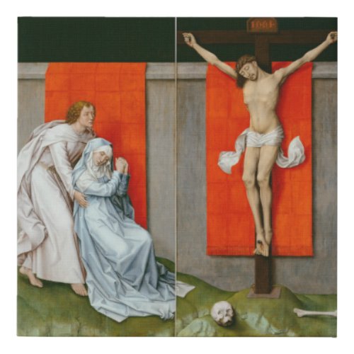 The Crucifixion Diptych by Van der Weyden _ Canvas