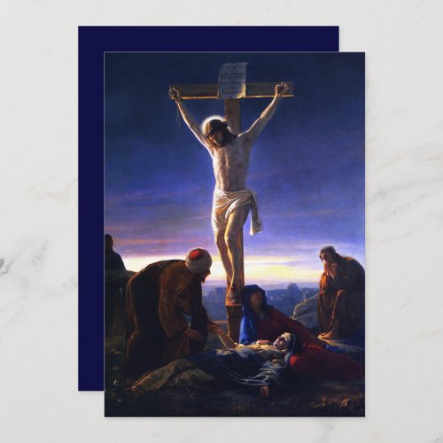 The Crucifixion Fine Art Easter Religious Card