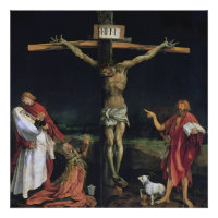 THE CRUCIFIXION FROM THE ISENHEIM ALTAR PIECE.