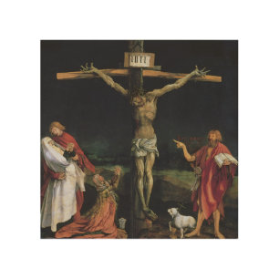 The Crucifixion from The Isenheim Altarpiece Wood Wall Art