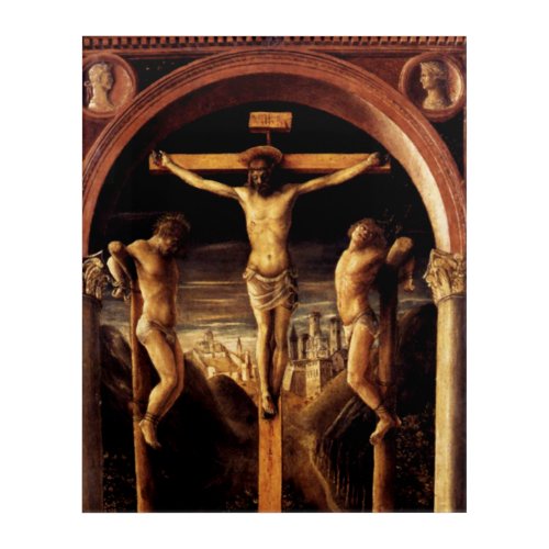 The Crucifixion of Jesus by Vincenzo Foppa _ 1456 Acrylic Print
