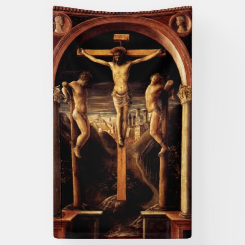 The Crucifixion of Jesus by Vincenzo Foppa _ 1456 Banner