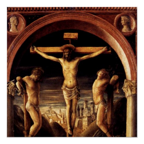 The Crucifixion of Jesus by Vincenzo Foppa _ 1456 Poster