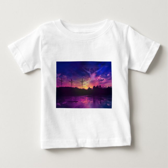 The Crucifixion of Jesus Christ Baby T-Shirt (Front)