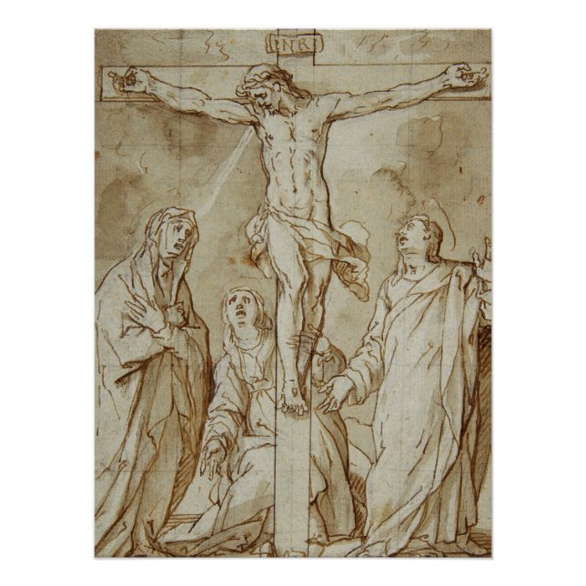 The crucifixion of Jesus Christ Poster (Front)