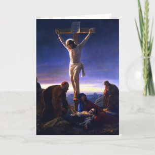 The Crucifixion of Jesus. Fine Art Easter Card