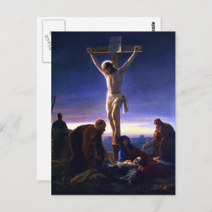 The Crucifixion of Jesus. Fine Art Easter Postcard