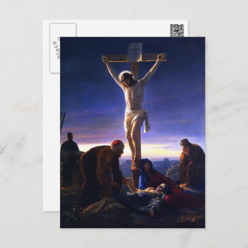 The Crucifixion of Jesus Fine Art Easter Postcard