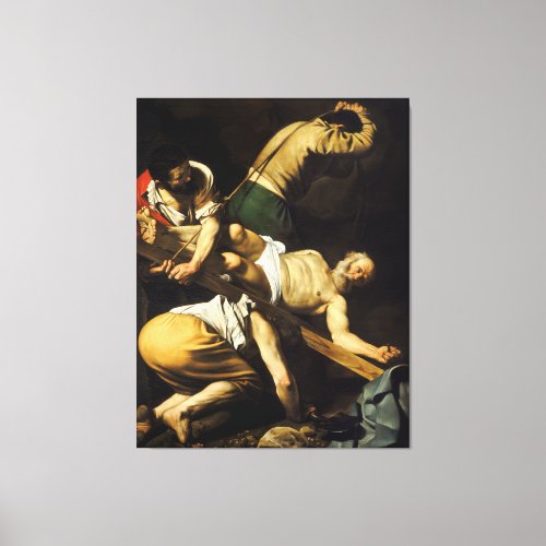 The Crucifixion of Saint Peter Canvas Print