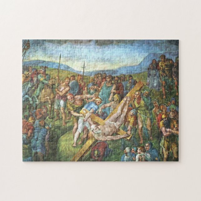 The Crucifixion of St. Peter by Michelangelo Jigsaw Puzzle (Horizontal)