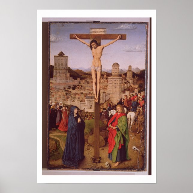 The Crucifixion (oil on panel) Poster (Front)