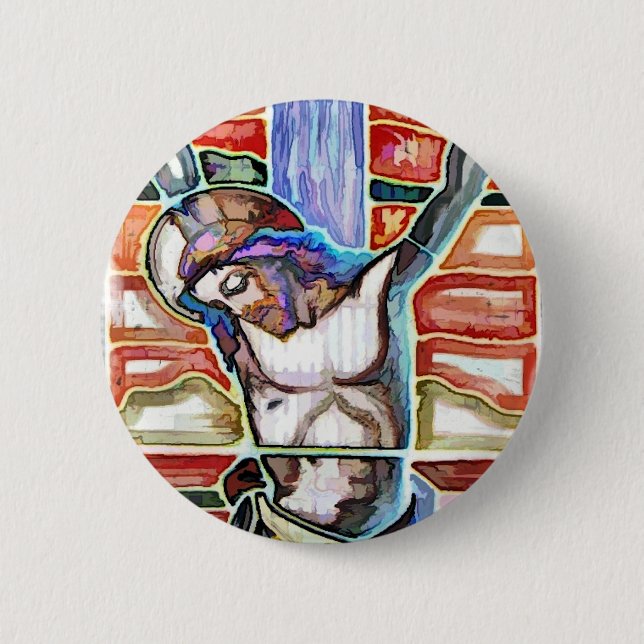 THE CRUCIFIXION PINBACK BUTTON (Front)