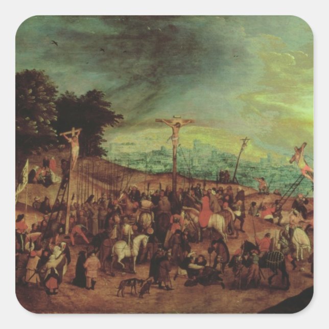 The Crucifixion Square Sticker (Front)