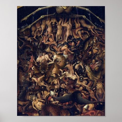 The Crucifixion The Last Judgement By Jan Van Eyck Poster