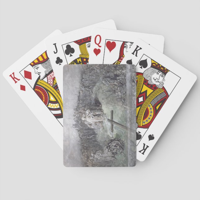 The Crucifixion (w/c and gouache on paper) Poker Cards (Back)