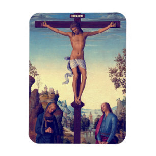 The Crucifixion with the Virgin by Pietro Perugino Magnet