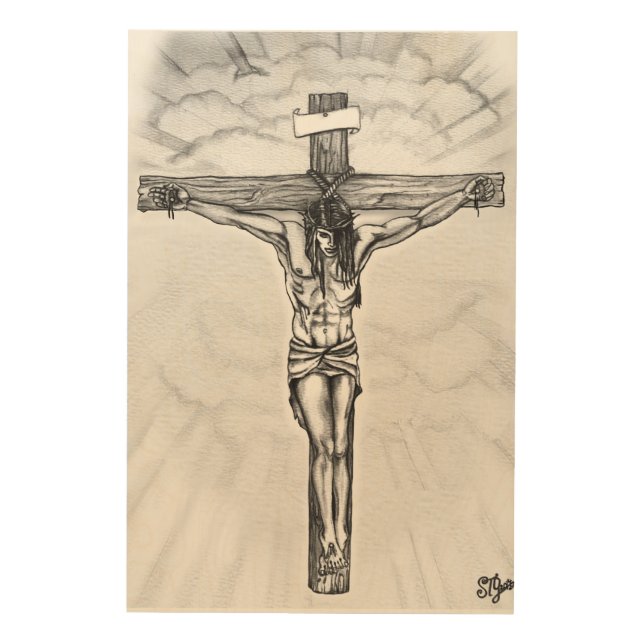 The Crucifixion Wood Wall Decor (Front)