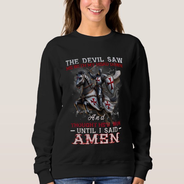The Crusader T Shirt - The Devil Saw Me - Knight T (Front)