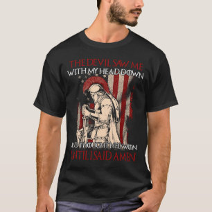 The Crusader   The Devil Saw Me  Knight Templar T-Shirt