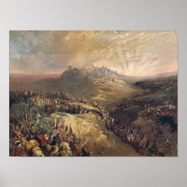 The Crusaders Before Jerusalem Poster (Front)