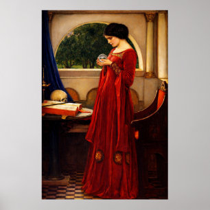 The Crystal Ball by John William Waterhouse Poster