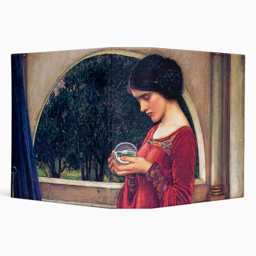 The Crystal Ball John William Waterhouse 3 Ring Binder