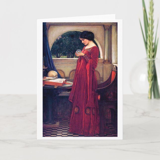 The Crystal Ball, John William Waterhouse Card (Front)