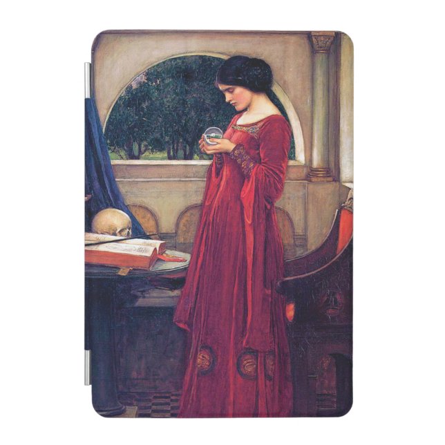 The Crystal Ball, John William Waterhouse iPad Mini Cover (Front)