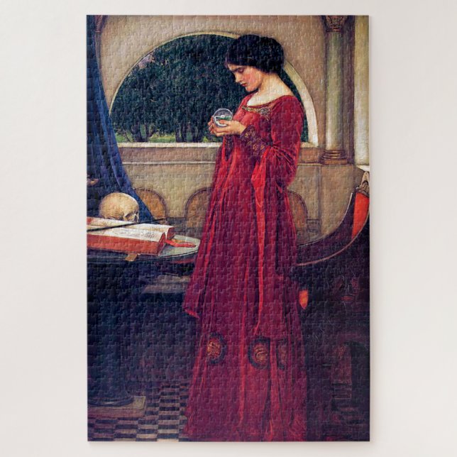 The Crystal Ball, John William Waterhouse Jigsaw Puzzle (Vertical)