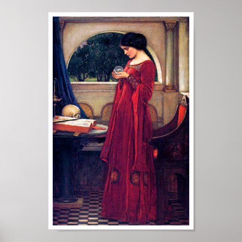 The Crystal Ball John William Waterhouse Poster