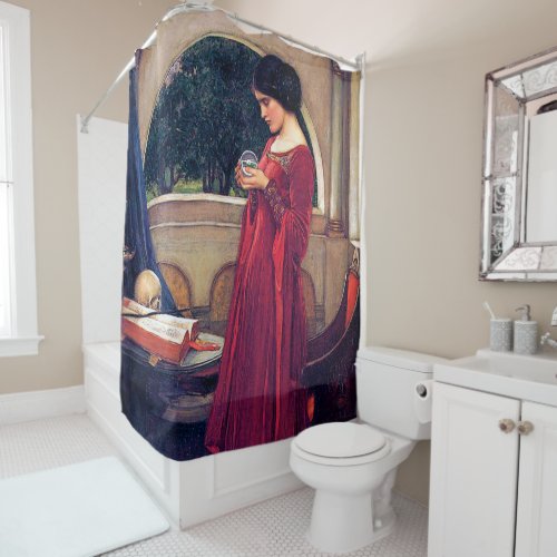 The Crystal Ball John William Waterhouse Shower Curtain