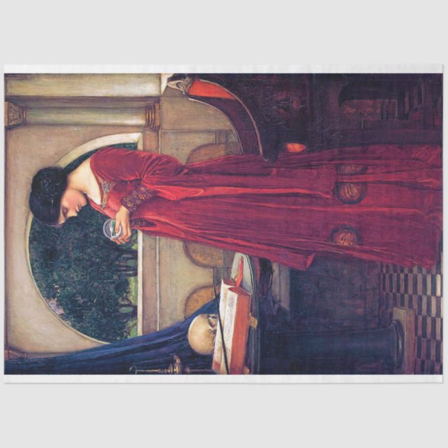 The Crystal Ball, John William Waterhouse Tissue Paper (Front)
