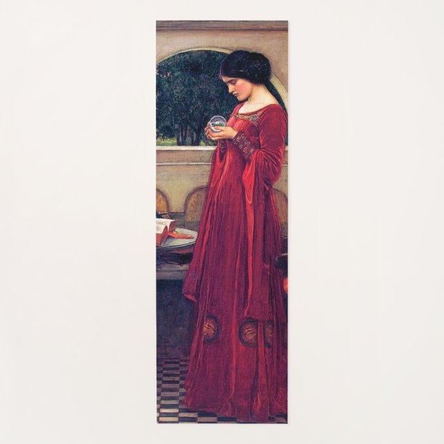The Crystal Ball, John William Waterhouse Yoga Mat (Front)